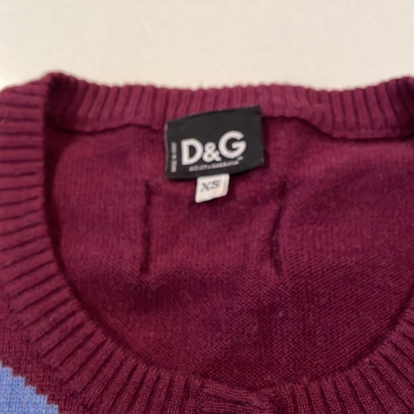 Dolce @ Gabbana argyle sweater/cardigan - Picture 2 of 8